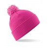 Kids' winter hat mod. B450B:Fuchsia, 100% acrylic, Off-white, One Size